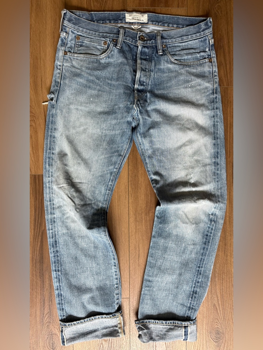 Simon Miller Selvedge Denim Jeans Mens 33x34 Button Fly Made In USA